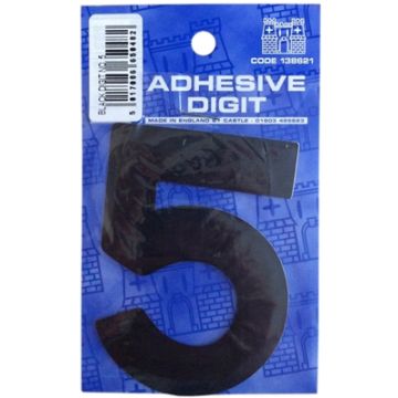 Castle DPX125 5 - 3in Adhesive Black Pack Of 12