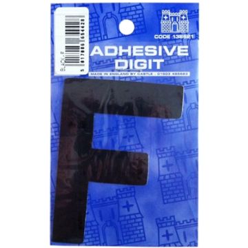 Castle DPX12F F - 3in Adhesive Black Pack Of 12