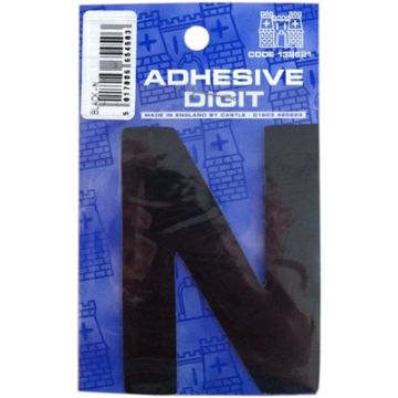Castle DPX12N N - 3in Adhesive Black Pack Of 12