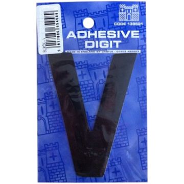 Castle DPX12V V - 3in Adhesive Black Pack Of 12
