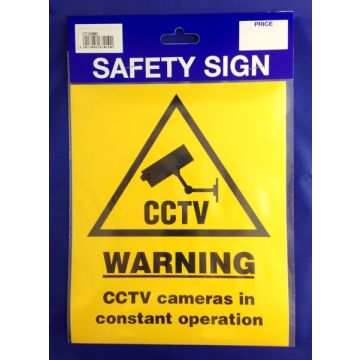 Castle CCTV Large Warning Sticker