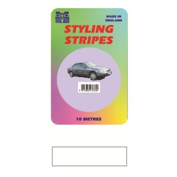 Castle CPS02W 6mm Single Stripe White