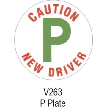 Castle V263 P Plate Sticker