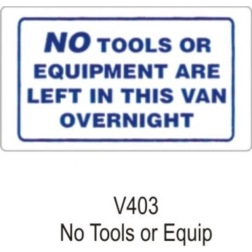 Castle V403 No Tools Or Equip Sticker