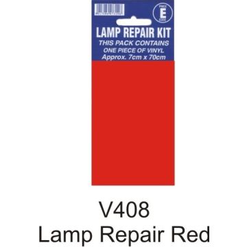 Castle V408 Lamp Repair Red Sticker
