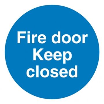 Castle SS006SA Keep Fire Door Closed Sign 100x100mm