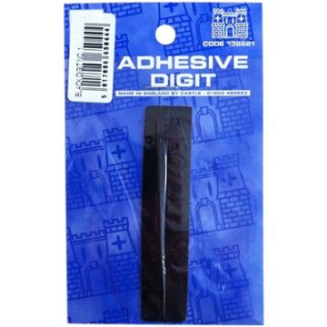 Castle DPX121 1 - 3in Adhesive Black Pack Of 12