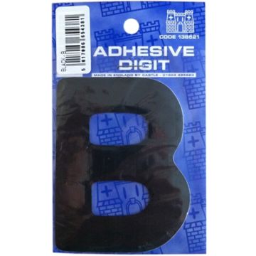Castle DPX12B B - 3in Adhesive Black Pack Of 12
