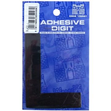Castle DPX12L L - 3in Adhesive Black Pack Of 12