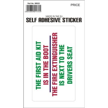 Castle V354 Frstaidkt-Fire Extngishr Stckr