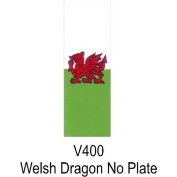 Castle V400 Welsh Dragon No Plate Sticker