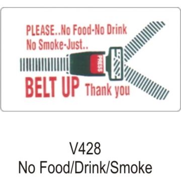 Castle V428 No Food/Drink/Smoke Sticker