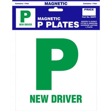 Castle MSPP Magnetic Strip P Plates - 1 Pair