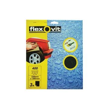 Flexovit 63642526303 Wet And Dry Paper Fine 400 X3
