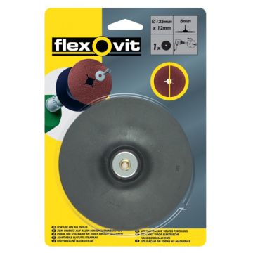 Flexovit 63642556833 Backing Pad For Fibre Discs 6mm Spindle
