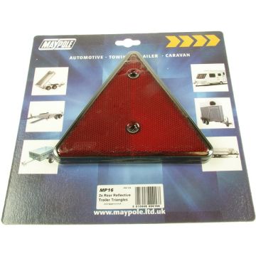 Maypole 016 Reflective Trailer Triangle -Pair