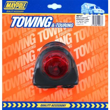 Maypole 037 Rubber Red/White Side Marker Lamp