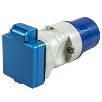 Maypole MP3758 230v Plug To Bs Socket Adaptor 16a