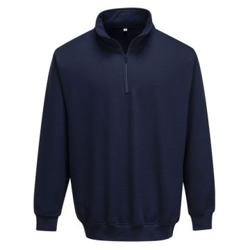 Portwest B309NARM 806 Sorrento Zip Neck Sweatshirt Nav Med