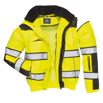 Portwest C466YBRXXXL 992 Yellow Hivis Bomber Jacket Xxxl