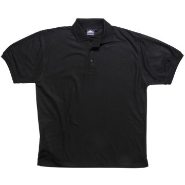 Portwest B210BKRXXL 901 Black Naples Polo Shirt Xxl