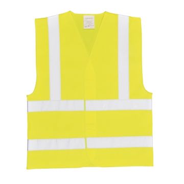 Portwest C470YERS/M 487 Yellow High Vis Vest S/m