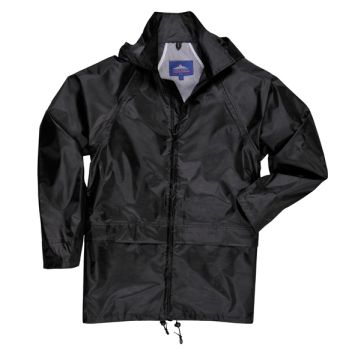Portwest S440BKRL 499 Black Classic Rain Jacket Lrg