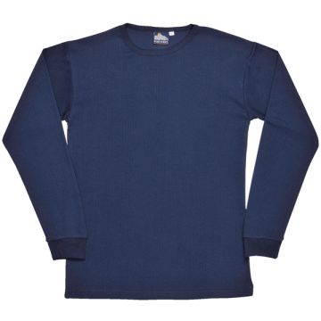Portwest B123NARL 730 Navy Thermal Ls Tshirt Large