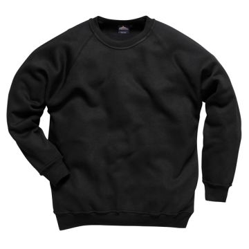 Portwest B300BKRL 243 Black Roma Sweatshirt Large