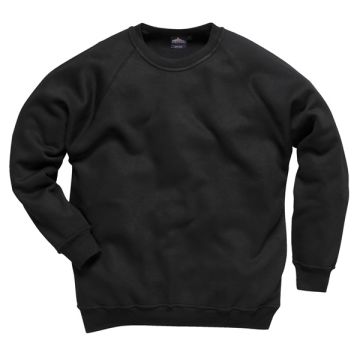 Portwest B300BKRM 236 Black Roma Sweatshirt Medium