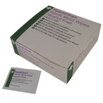 Safety First Aid D5201 Hypaclean Sterile Moist Wipes X100