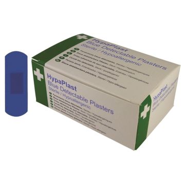 Safety First Aid D7001 Hypaplast Blue Catering Plaster X100