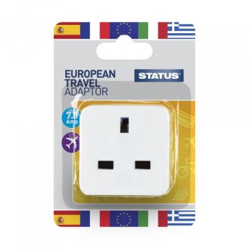 Status 293 1X European Travel Adaptor Seuroab112