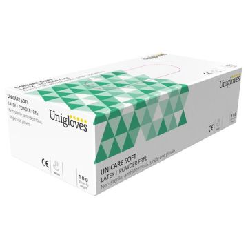 Unicare GS0014 Bx100 Latex P/Free Gloves l