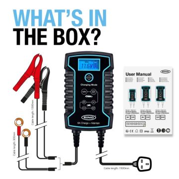 Ring Automotive RSC806 6amp Smart Battery Charger Uk