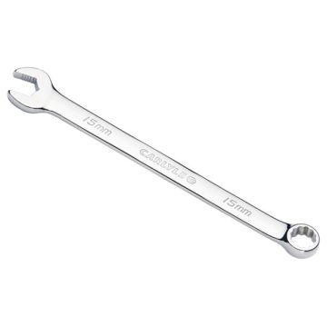 Carlyle 15mm 12 Pt. Full Polish Long Combo Wrench CWLNS115M