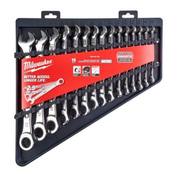 Milwaukee 4932464994 Maxbite Combi Ratchet Spanner 15pc