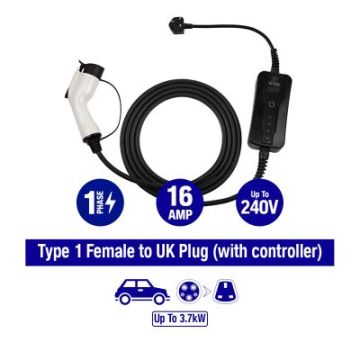 NAPA NEC104 Type 1 Charging Cable UK Plug
