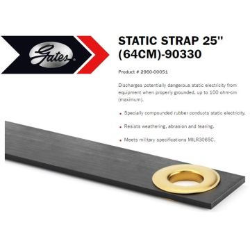 Gates 2960-00051 Static Strap 90330 640mm/25ins