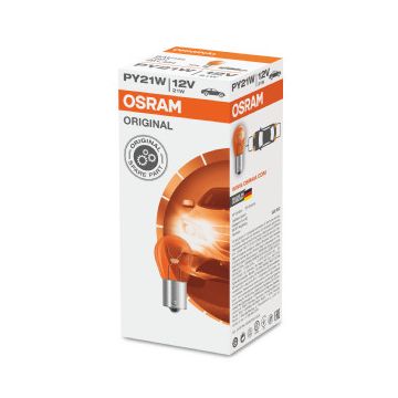 Osram 7507 (U10)12v 21w Bau15s Amber Trade Pk