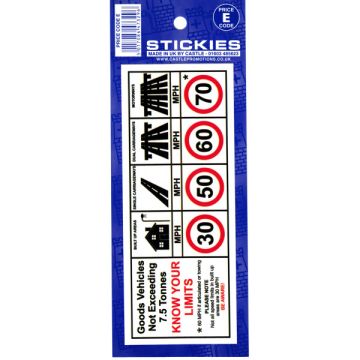 Castle V611 Vehicle Speed Limits