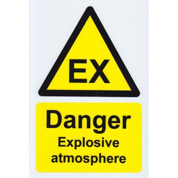 Castle SS060R Ex Danger Explosive Atmosphere Sign