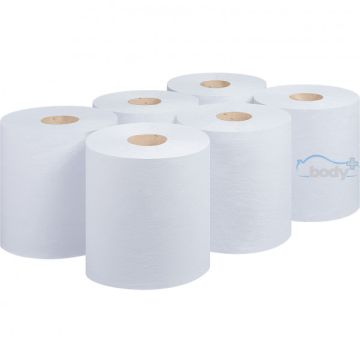 Body PLus White Centrefeed Rolls 2 Ply 125m X 185mm Pack Of 6 BDP00101