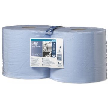 Tork 130052 2ply Blue Prem Combi Wiper Roll 2x255m