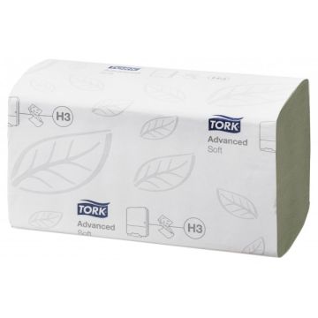 Tork 290179 (Pk15) Advanced Zz Towel Green