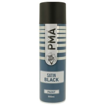 PMA PCPA1002 Satin Black Paint 500ml