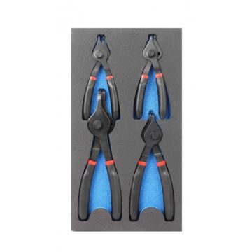 Carlyle 4pc 1- 2.3mm Circlip Plier 90 Deg Tip NCPL101K