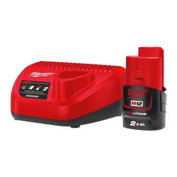 Milwaukee M12NRG-201 M12 2.0ah Redlithiumion Battery Kit 4933451901