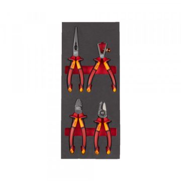Milwaukee 4932493250 4pc Vde Pliers Set Foam Insert