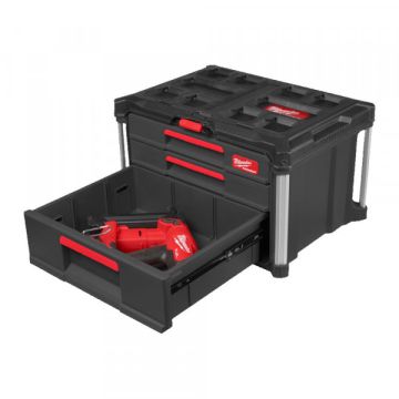 Milwaukee 4932493190 Box Packout 2+1 Drawer Tool Box-1